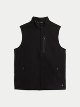 Black Woven Gilet  Adomoo